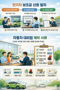 전기차 보조금 신청 절차 및 자동차 대리점 계약 서류