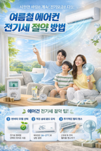 여름철 에어컨 전기세 절약 방법과 시원한 바람